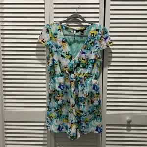 beautiful spring floral romper